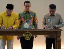 Wali Kota Palu Hadianto Rasyid menghadiri Penyerahan Laporan Hasil Pemeriksaan atas Laporan Keuangan Pemerintah Kota Palu. Foto: istimewa