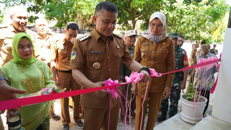 Wali Kota Palu Hadianto Rasyid resmikan Gedung Serbaguna atau Bantaya Kelurahan Kayumalue Ngapa. Foto: istimewa