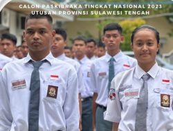 Dua pelajar yang mewakili sulawesi tengah ke tingkat paskibraka nasional 2023. Foto:instagram ppi sulteng