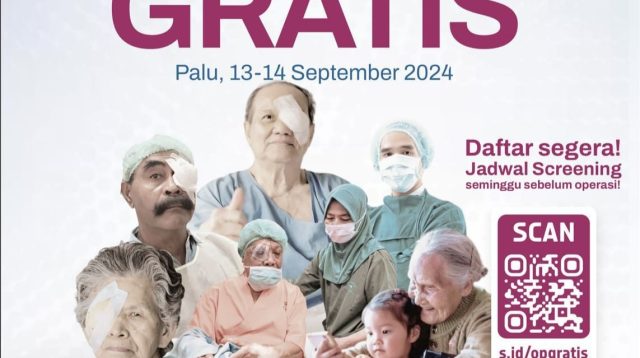 Operasi Katarak Grais di Palu, Roa Jaga Roa Ajak Warga Sulteng Segera Daftar