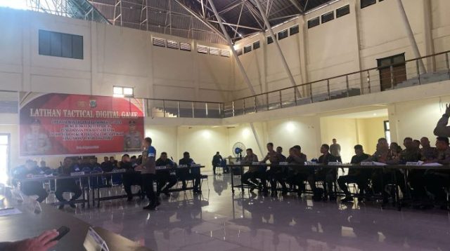 Kabag Ops Polresta Palu Ikuti Latihan Pra OMP Tinombala 2024 untuk Pengamanan Pilkada 2024