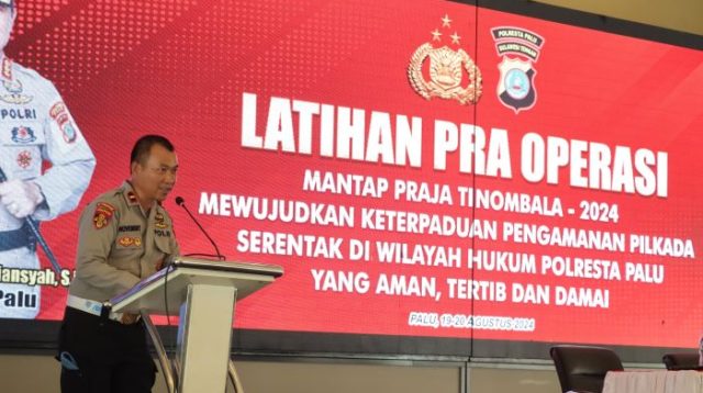 Kasi Propam Polresta Palu Tekankan Netralitas Personel Jelang Pilkada 2024