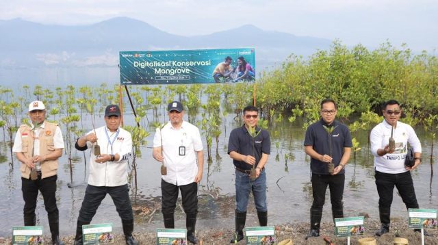 Indosat Perkuat Benteng Pesisir Teluk Palu melalui Digitalisasi Konservasi Mangrove Berbasis IOT