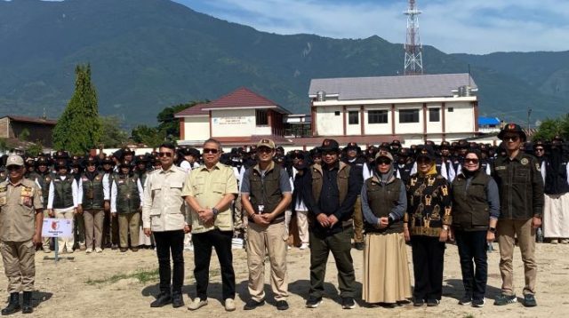 Tunjukkan Komitmen, Ahmad Ali dan Abdul Karim Hadiri Apel Pengawasan Pilkada Sulteng
