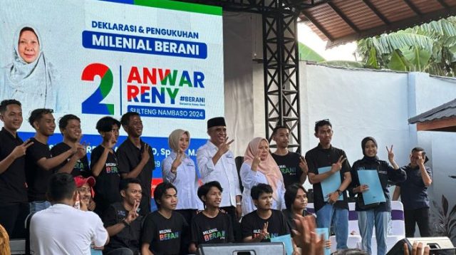 Anwar Hafid dan Reny Lamadjido Kukuhkan Tim Milenial BERANI