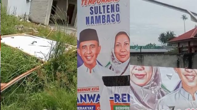 Baliho Anwar-Reny Jadi Sasaran Vandalisme, Tim BERANI Ajak Jaga Etika Politik