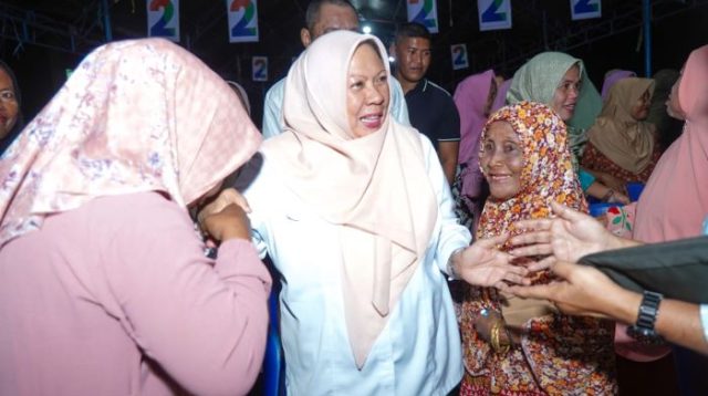 Reny Lamadjido Pimpin Kampanye Terbatas di Dolo Sigi, Warga Sambut Antusias