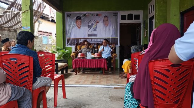 Calon Wali Kota Palu Hadianto Bertemu Warga Jl Cempedak Palu Barat, Terima Saran dan Kritik