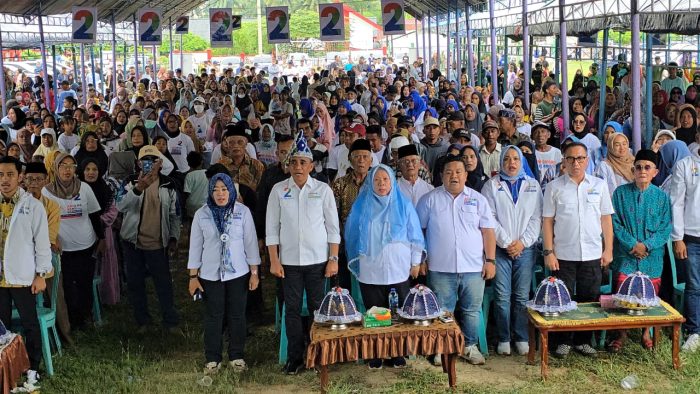 Tim Paslon BERANI Kampanye di Desa Langaleso Sigi, Sampaikan Program Anwar-Reny
