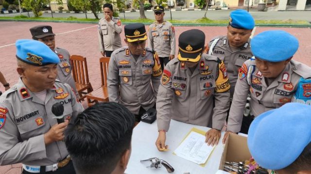 Hasil Pemeriksaan Senpi Anggota Personel Polresta Palu