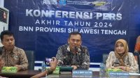 27 Kasus Narkoba Ditangani BNNP Sulteng di 2024