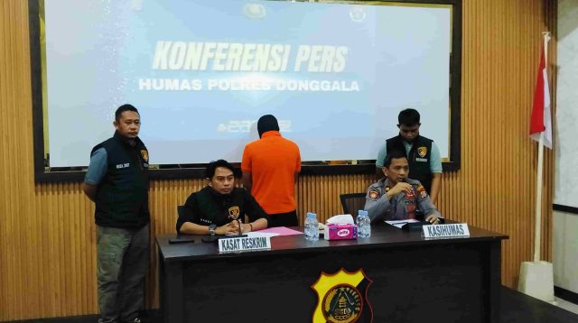 Polres Donggala saat mengungkap kasus perdagangan pupuk subsidi ilegal