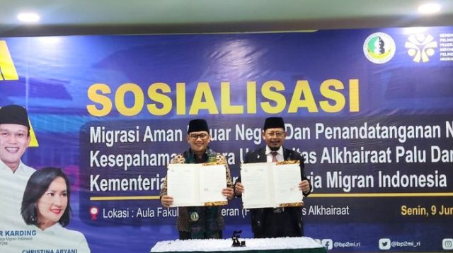 Menteri Karding Gandeng Universitas Al-Khairaat Palu Siapkan Pekerja Migran Berdaya Saing