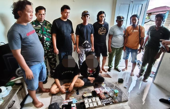 Miliki Sabu 400 Gram, Pasutri Diamankan Kodim 1311 Morowali di Kos Bahodopi