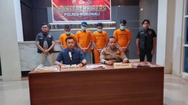 Polres Morowali Tahan 4 Tersangka Pengeroyokan, Masyarakat Diimbau Tidak Terprovokasi