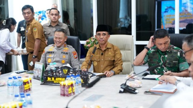 Gubernur Anwar Hafid Pimpin Rapat Forkopimda, Fokus Berantas Tambang Ilegal