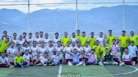 Dit Binmas Polda Sulteng dan Jurnalis Palu FC Adu Skill di Laga Persahabatan