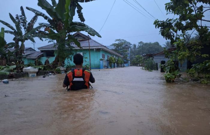 Banjir Tolitoli Hujan Deras Picu Banjir Kelurahan Tuweley Tolitoli, Debit Air Capai 1,5 Meter, Warga Dievakuasi
