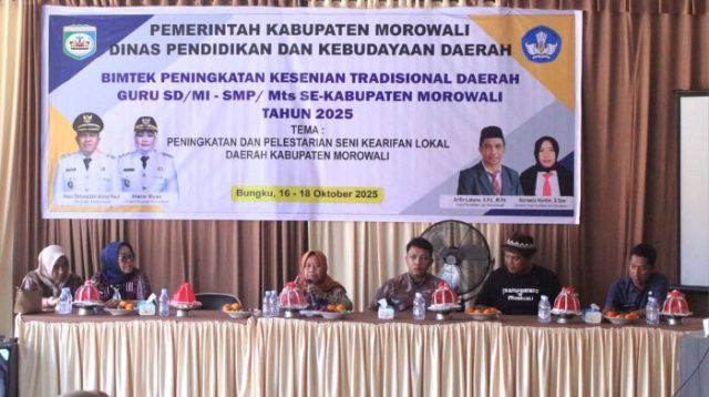 Disdikbud Morowali Tingkatkan Kompetensi Guru SD/MI dan MTs Lewat Bimtek Seni Tradisional