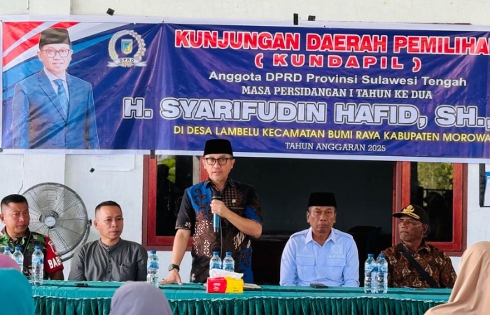 Syarifudin Hafid Dorong Kemandirian Pangan di Desa Lambelu