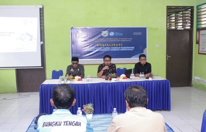 Diskominfo Morowali Gelar Sosialisasi Pemanfaatan Tanda Tangan Elektronik