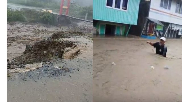 Banjir Rendam Desa Wani Donggala, Rumah Hanyut dan Jembatan Terputus
