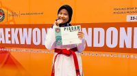 Tampil Perdana di Kejurnas, Atlet Taekwondo Indah Kirana Amankan Medali Perunggu untuk Sulteng