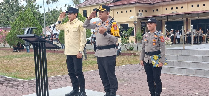 Hadiri Apel Operasi Ketupat 2026, Bupati Parimo Bacakan Amanat Kapolri