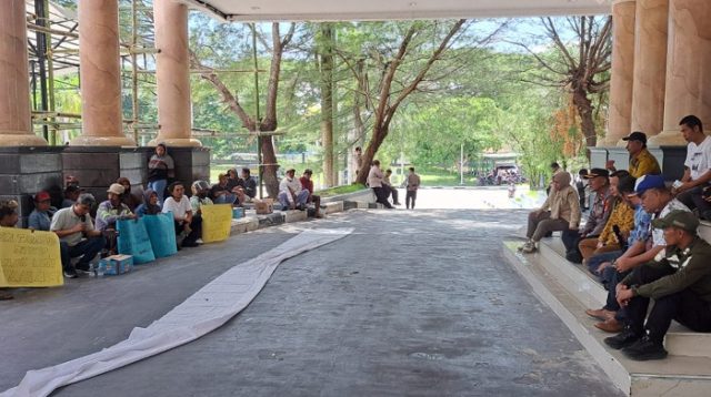 Datangi Kantor Bupati, Massa Pro Tambang Ampibabo Desak Pemkab Parimo Legalisasi PETI