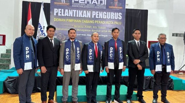 DPC PERADI Kota Palu Resmi Dilantik, Siap Perluas Bantuan Hukum