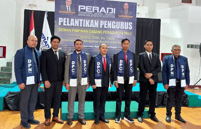DPC PERADI Kota Palu Resmi Dilantik, Siap Perluas Bantuan Hukum