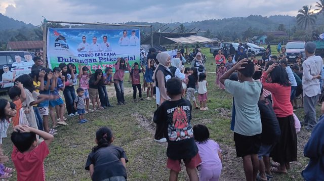 PSI Sulteng Beri Trauma Healing untuk Anak-anak Penyintas Gempa di Lembantongoa