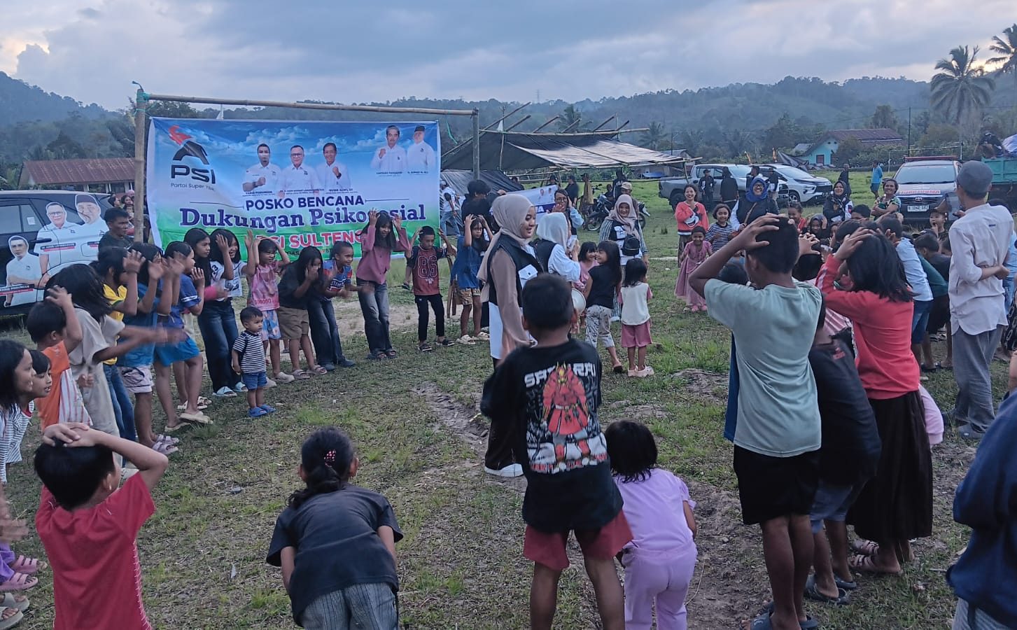 PSI Sulteng Beri Trauma Healing untuk Anak-anak Penyintas Gempa di Lembantongoa
