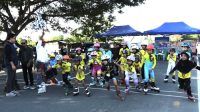Porserosi Palu Jaring Bibit Atlet Sepatu Roda Lewat Sprint 100 Meter