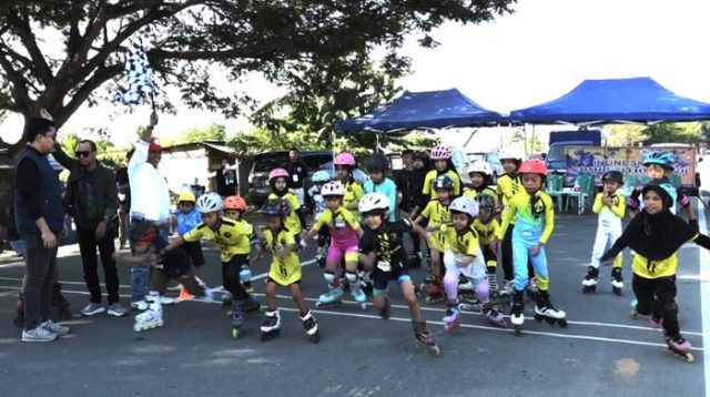 Porserosi Palu Jaring Bibit Atlet Sepatu Roda Lewat Sprint 100 Meter