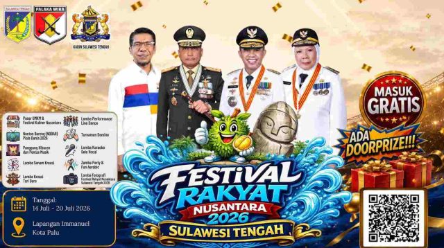 Sulteng akan Gelar Festival Rakyat Nusantara 2026 Selama Tujuh Hari Penuh