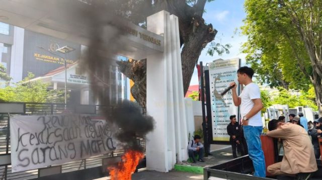 IMM Palu Demo Kanwil BPN dan Kejati Sulteng, Soroti Penanganan Kasus Dugaan Mafia Tanah di Sigi