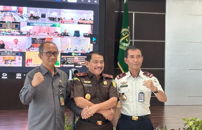Kejati, Pengadilan Tinggi dan Ditjenpas Sulteng Sepakat Optimalkan Persidangan Elektronik