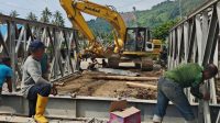 Jalur Trans Sulawesi di Parimo Putus, BPJN Bangun Jembatan Darurat
