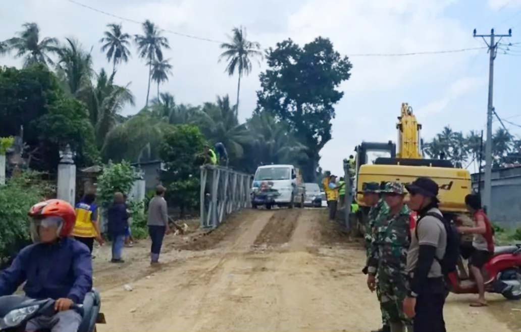 Jembatan Bailey di Peningka Parimo Terpasang, BPJN: Maksimal Beban 20 Ton
