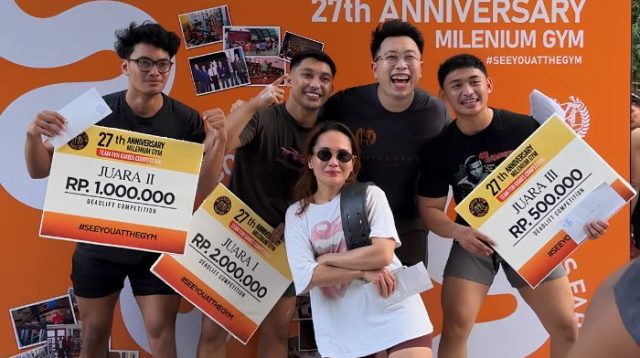 Milenium Gym Genap 27 Tahun, Perkuat Kebersamaan Lewat Lomba dan Fun Games