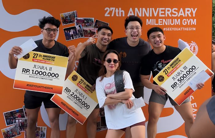 Milenium Gym Genap 27 Tahun, Perkuat Kebersamaan Lewat Lomba dan Fun Games