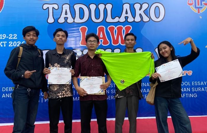 Dari Alam ke Mimbar Debat, Kader Mapala Kumtapala Raih Juara 1 Debat Konstitusi Fakultas Hukum Untad