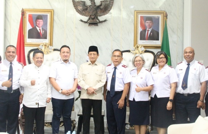 Temui Menag, Mardiman Sane : Indonesia Harus Jadi Contoh Kerukunan Dunia